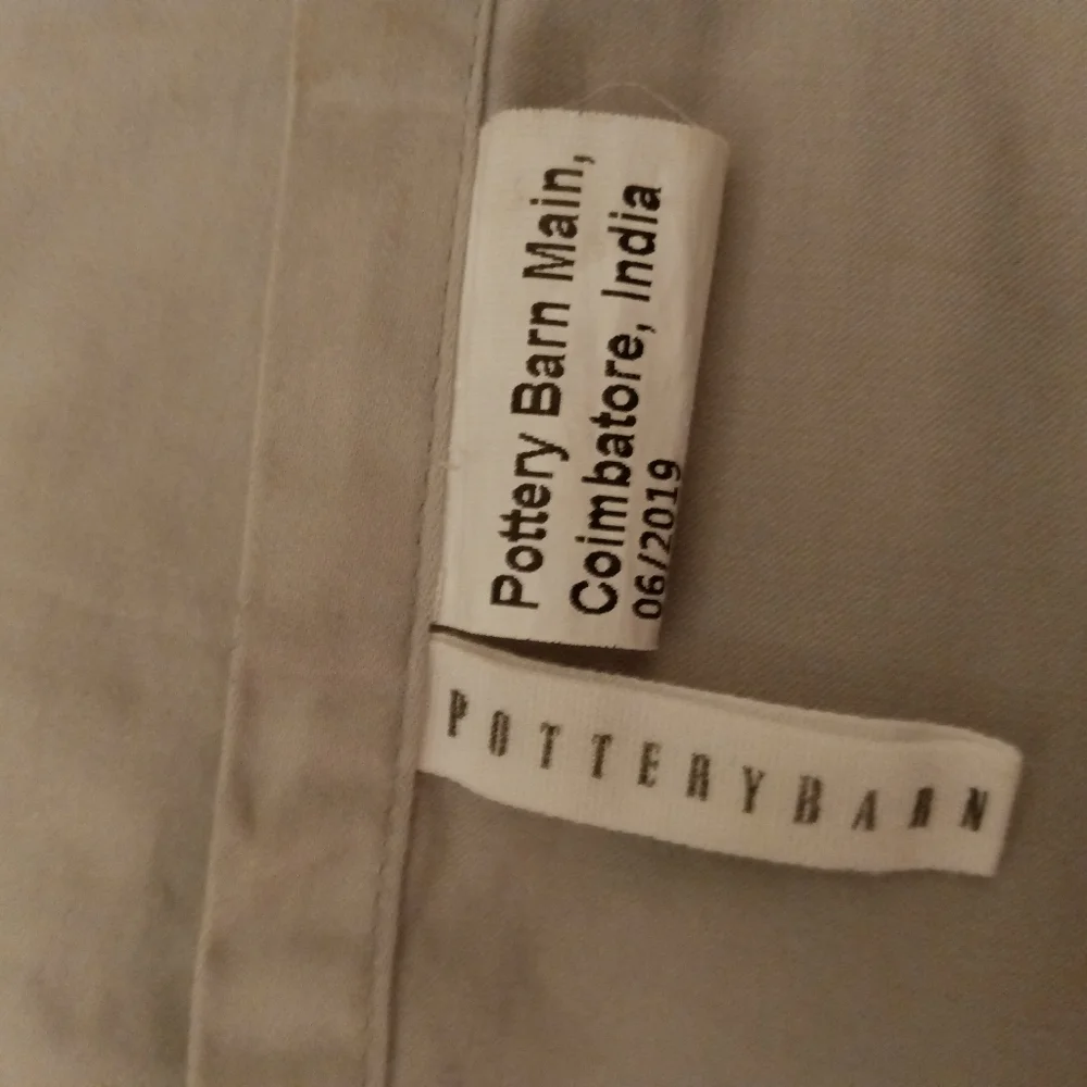 Pottery Barn Organic Cotton 400 TC Percale Gray Mist